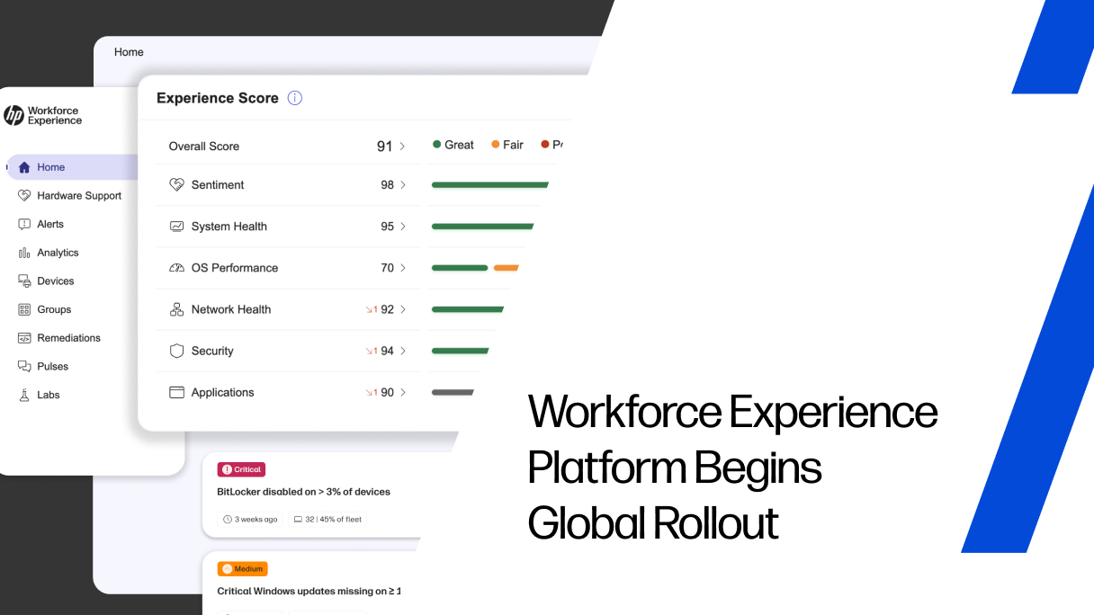 HP Workforce Experience Platform Begins Global Rollout